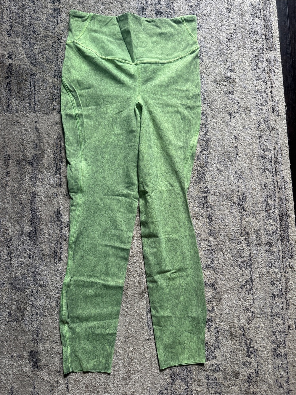 Lululemon Base Pase High Rise Coty Grit Green Leggings 25”